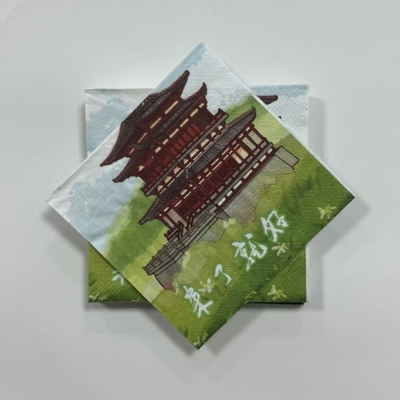25*25cm 1 Ply Paper Napkins Decorative Paper Napkins 1/4 Fold