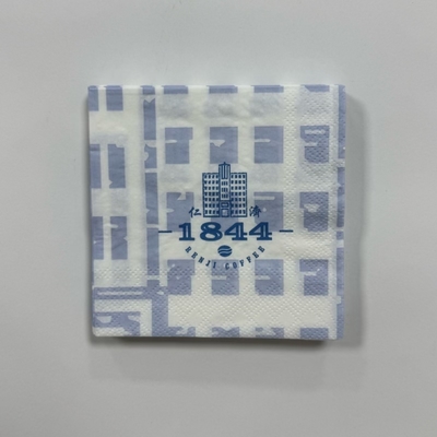 PE Coated Waterproof Napkins 18gsm Dot Printing 33*33cm For Outdoor