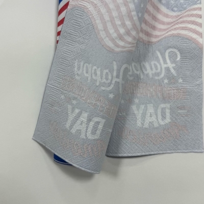 2 Ply 1/6 Fold Printed Paper Napkins 42*33cm Food Safe Restaurant Paper Napkin