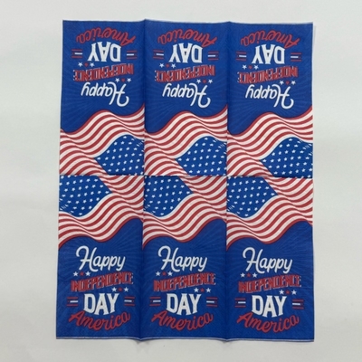 2 Ply 1/6 Fold Printed Paper Napkins 42*33cm Food Safe Restaurant Paper Napkin