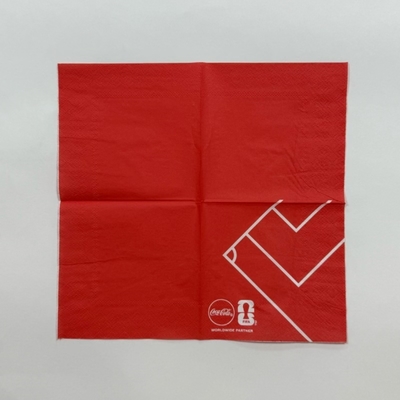1/4 Fold Decorative Paper Napkins 25*25cm Decorative Cocktail Napkins
