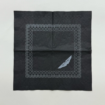 Quick Absorb 3 Ply Dinner Napkins 25x25cm To 40x40cm Bulk Black