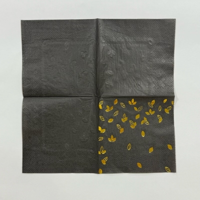 23*23cm Gold Paper Napkins Disposable Tableware & Party Decorations 2Ply