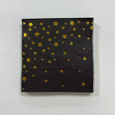 Decoration Custom Gold Foil Napkins Gold Paper Napkins For Adult Ceremony
