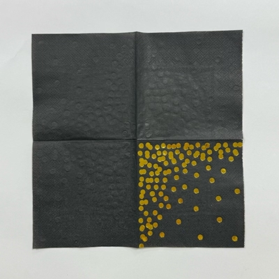Gold Stamping Foil Napkins 30*30cm Decorative Paper Napkins