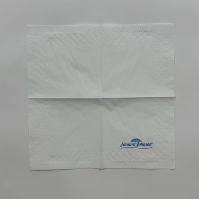 23*23cm White Beverage Napkins 20pcs/Bag OEM 2 Ply Beverage Napkins