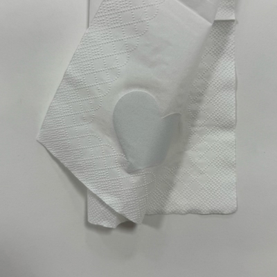 Cordiform Silver Foil Paper Napkin 33x33cm Food Grade 2 Ply Beverage Napkins