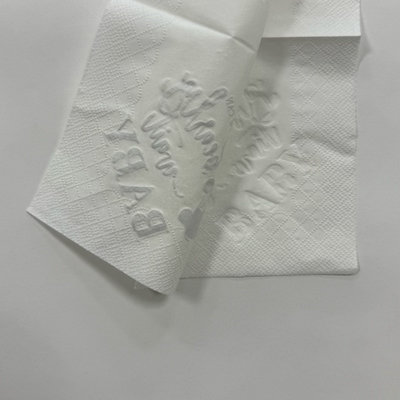 White Paper Napkins 25x25cm Gold Foil Cocktail Napkins 2 Ply Food Grade