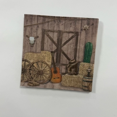 21x21cm To 40x40cm Printed Paper Napkins 1/8 Fold Customised Paper Napkins