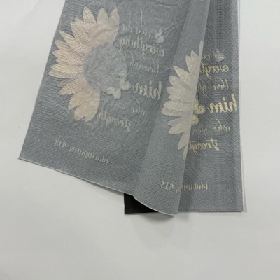 High Absorbency Restaurant 3 Ply Paper Dinner Napkins 40x33cm Heat Seal
