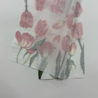 Eco Friendly Dot Printed Paper Napkins 33x40cm 2 Ply Custom Paper Napkins