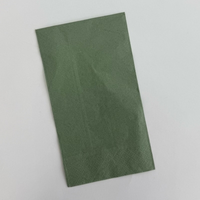 33*40cm Green Paper Napkins 1/4 Fold Printed Cocktail Napkins