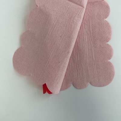 Scallop Shape Custom Tissue Paper Red For Party Wedding Birthday