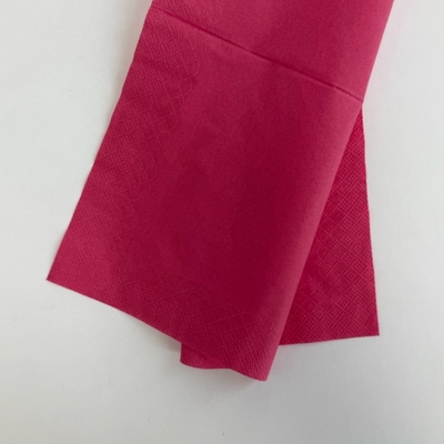 Beverage Printed Logo Cocktail Napkins 18gsm Red Paper Dinner Napkins