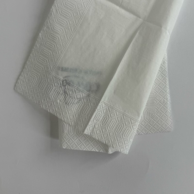 Prefold 42*42cm 3 Ply Dinner Napkins White With Pocket For Silverware