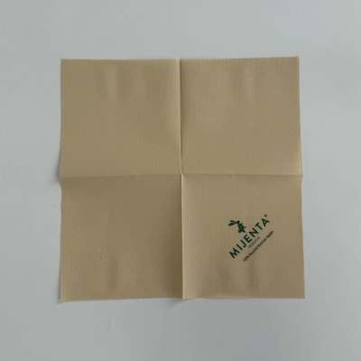27*27cm Bamboo Dinner Napkins Biodegradable Brown Paper Napkin