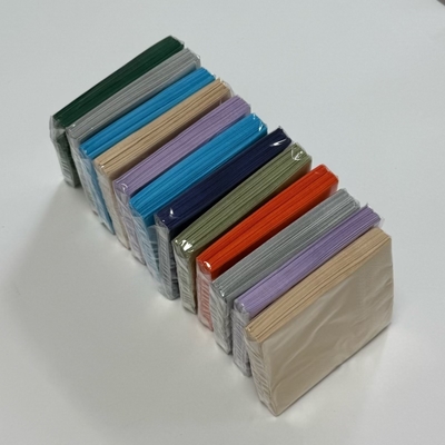 Rainbow Disposable Beverage Napkins 21*21cm Paper Napkins Custom Printing