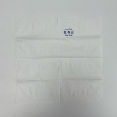 1/8 Fold White Paper Napkins Wedding Restaurant 3 Ply Cocktail Napkins