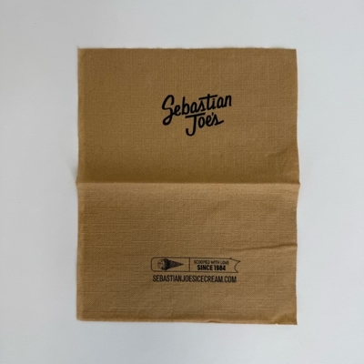 21*16.5cm Bamboo Dinner Napkins 2Ply Brown Paper Napkins FSC Approval